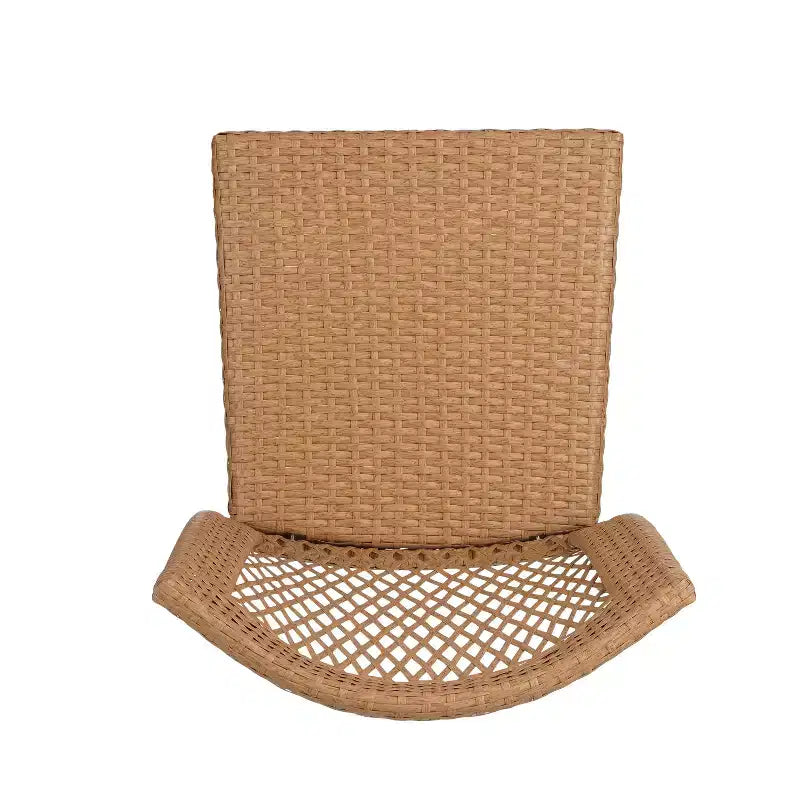 Set of 2 Stackable Side Chairs, KD Design, Light Brown, Space-Saving for Kitchen & Dining