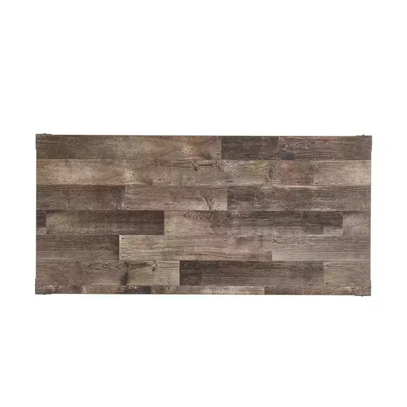 Modern Storage Coffee Table with Powder-Coated Metal Frame & Lower Shelf