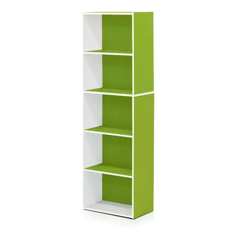 5-Cube Reversible Bookcase, Open Shelf Display Rack, Horizontal or Vertical