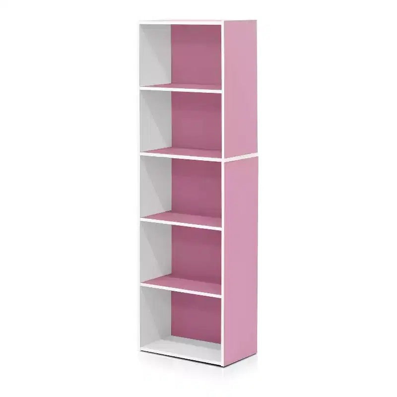 5-Cube Reversible Bookcase, Open Shelf Display Rack, Horizontal or Vertical