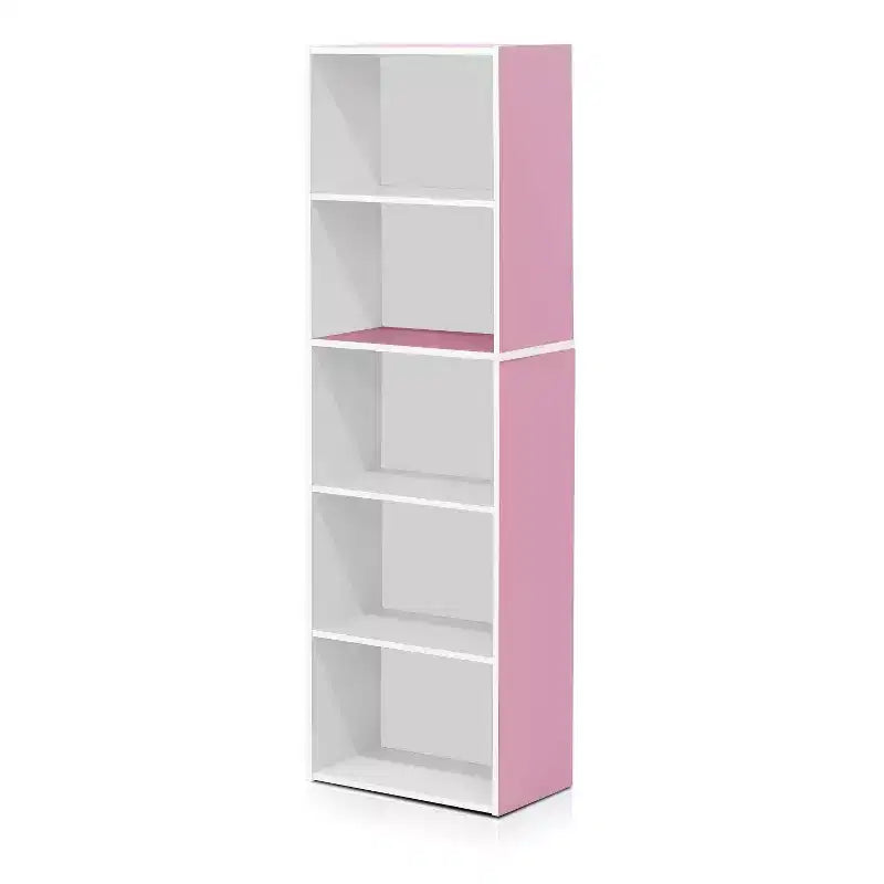 5-Cube Reversible Bookcase, Open Shelf Display Rack, Horizontal or Vertical