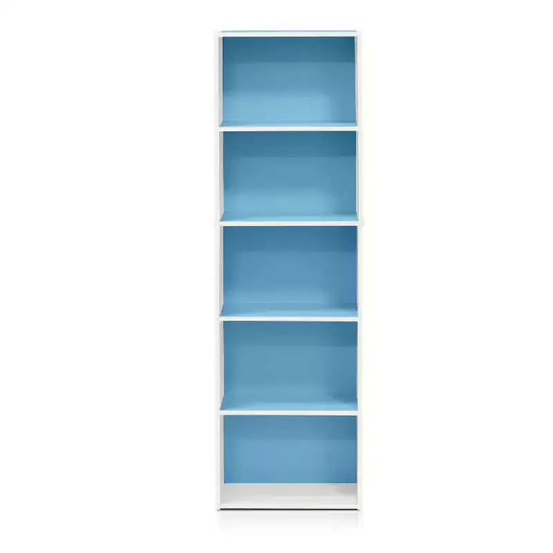5-Cube Reversible Bookcase, Open Shelf Display Rack, Horizontal or Vertical