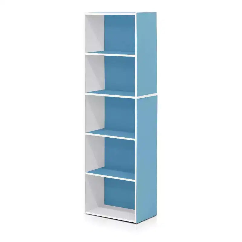 5-Cube Reversible Bookcase, Open Shelf Display Rack, Horizontal or Vertical