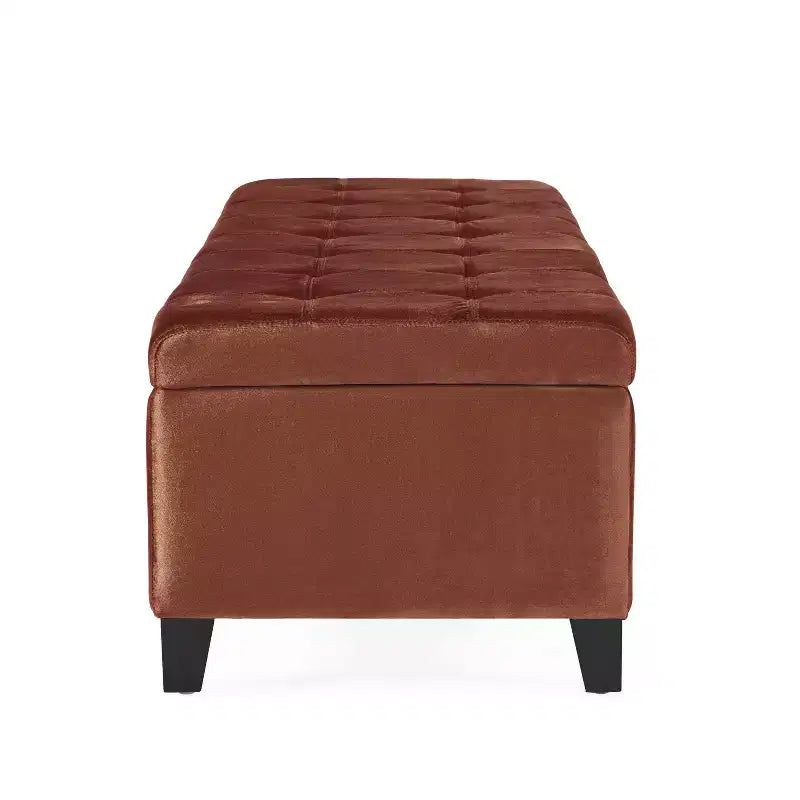 50" Boucle Ottoman Bench with Hinged Lid and Hidden Storage for Living Room