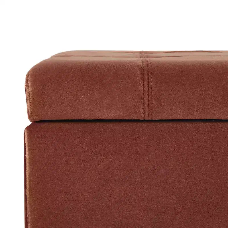 50" Boucle Ottoman Bench with Hinged Lid and Hidden Storage for Living Room