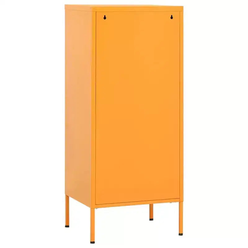 Mustard Yellow Steel Storage Cabinet with 3 Drawers, 16.7"x13.8"x40"
