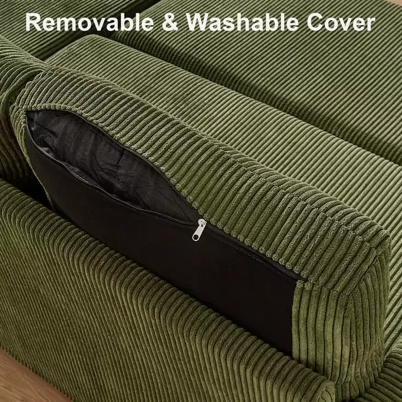 81" L-Shaped Sleeper Sofa Bed with Pull-Out Couch, Reclining Backrest & USB Ports