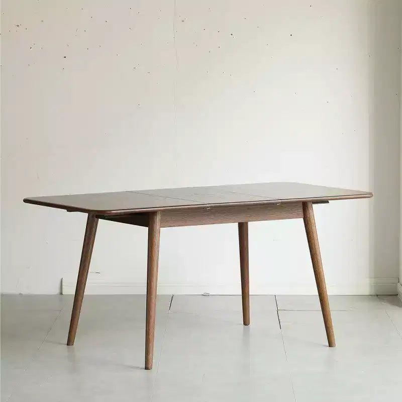 Modern Minimalist Wood Dining Table for Dining Room, Seats 4