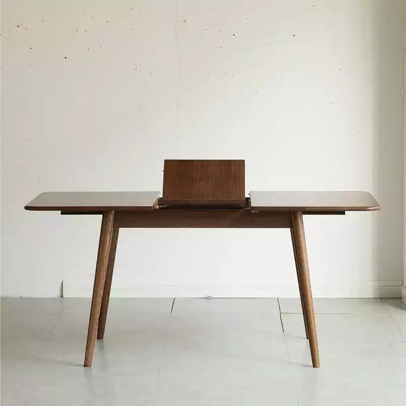 Modern Minimalist Wood Dining Table for Dining Room, Seats 4