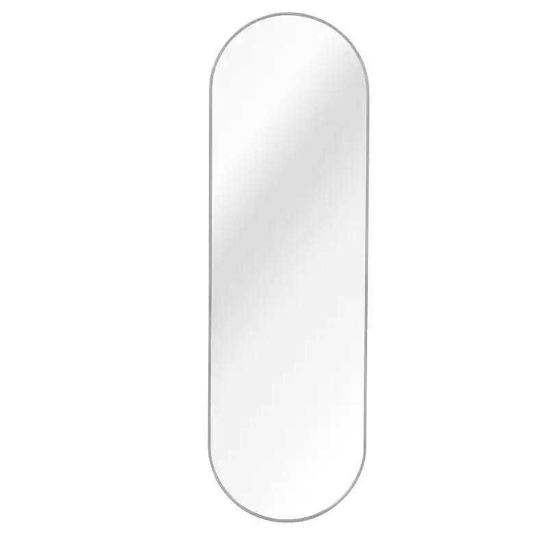 63x20 Inch Pill-Shaped Full-Length Mirror, Shatterproof Design