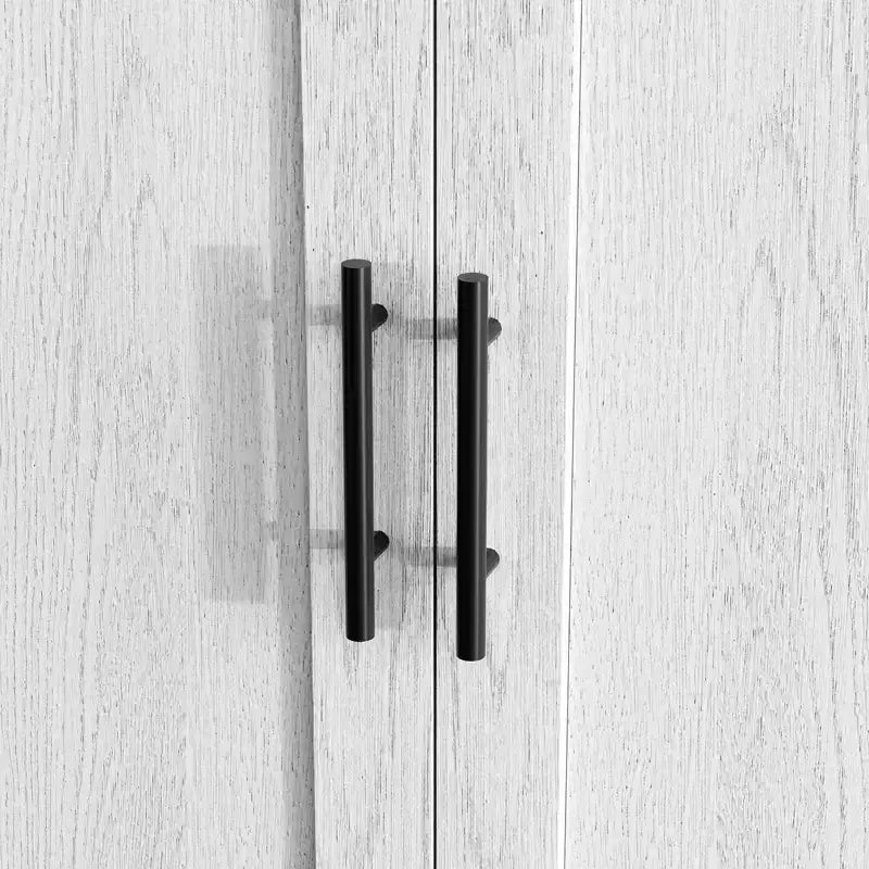 67 H Tall Slim Pantry Cabinet with Glass Doors and Adjustable Shelf, Freestanding Slim Cupboard