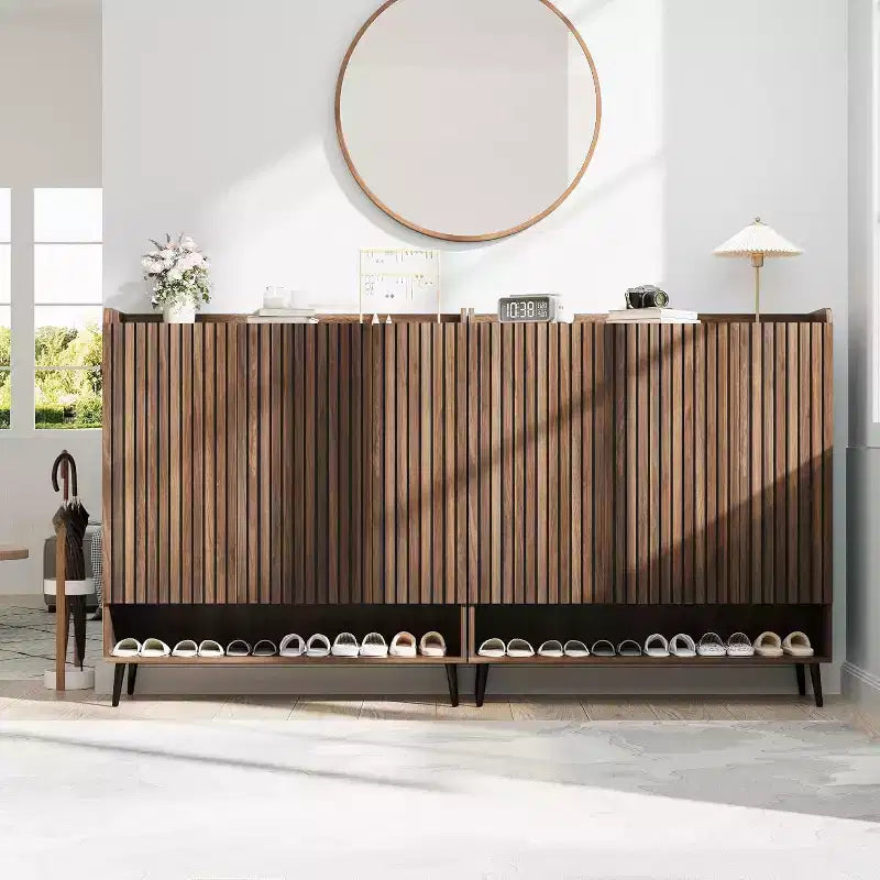 Shoe CabinetLarge Shoe Cabinet with 3 Doors,Adjustable Shelves, Shoe Organizer with Doors for Hallway, Entryway, Living Room